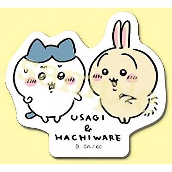 【新品未開封】ウォールステッカー うさぎ ハチワレ ちいかわ 4枚 ポスター 付 うさぎ＆ハチワレ】ちいかわ ダイカットステッカーセット4