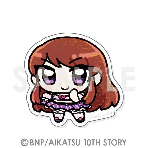 紫吹蘭】アイカツ!シリーズ トレーディングきらきらクリアステッカー