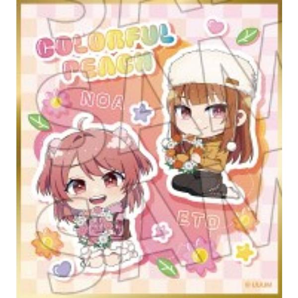 のあ＆えと】カラフルピーチ 色紙コレクション からぴちピクニック