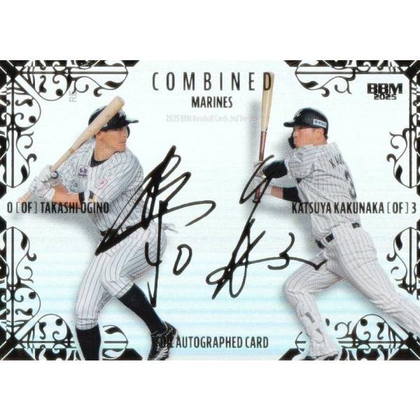 金箔サイン 051/100】BBM COM09 荻野貴司＆角中勝也 千葉ロッテ