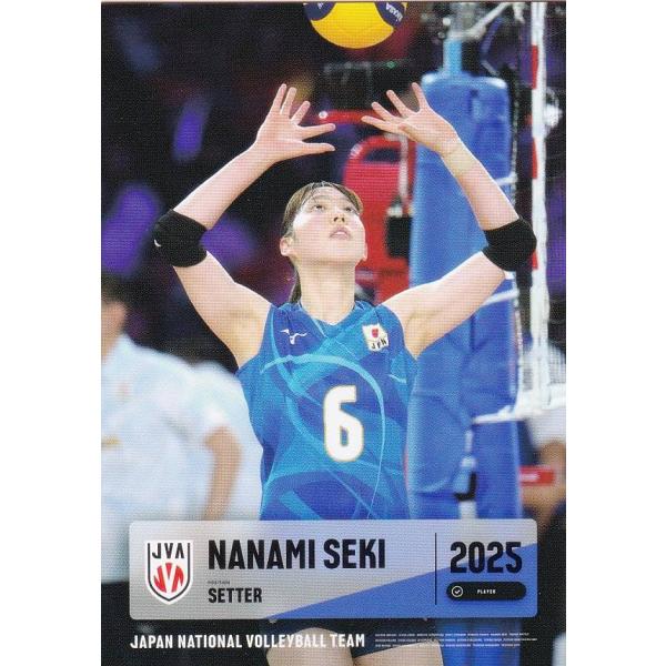 RG25 関菜々巳 (レギュラーカード)】 バレーボール女子日本代表 2025