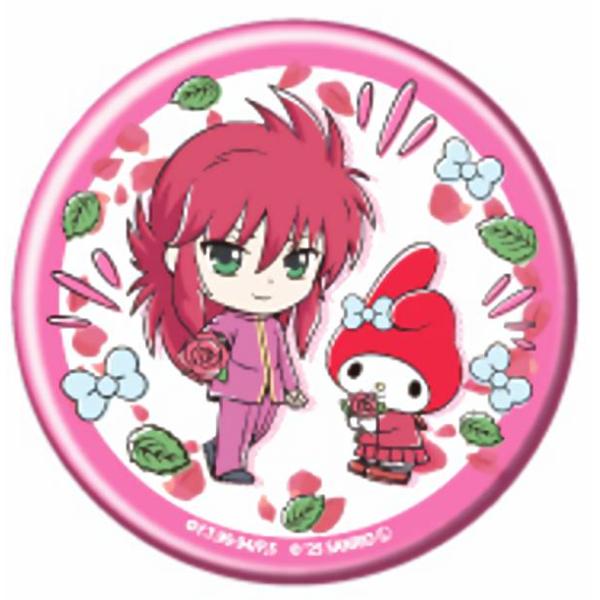 【蔵馬×マイメロディ】缶バッジ 幽☆遊☆白書×サンリオキャラクターズ 01 コラボイラスト