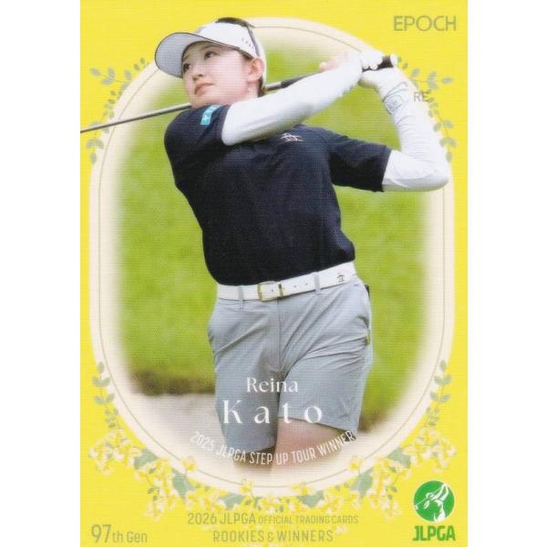【37 加藤麗奈 (レギュラーカード)】 エポック 2026 日本女子プロゴルフ協会オフィシャルカード ROOKIES ＆ WINNERS
