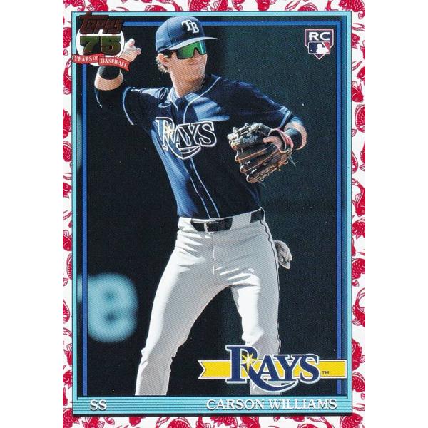 MLB ベースボールカード T91-38 Carson Williams タンパベイ・レイズ 