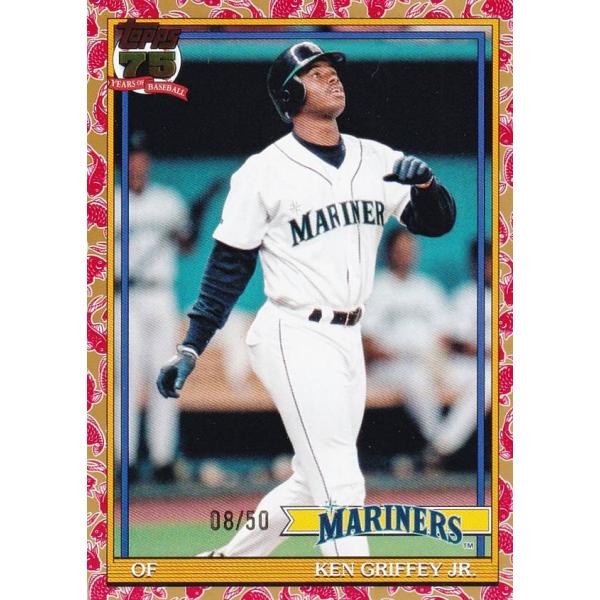 08/50 ゴールド】MLB ベースボールカード T91-45 Ken Griffey Jr