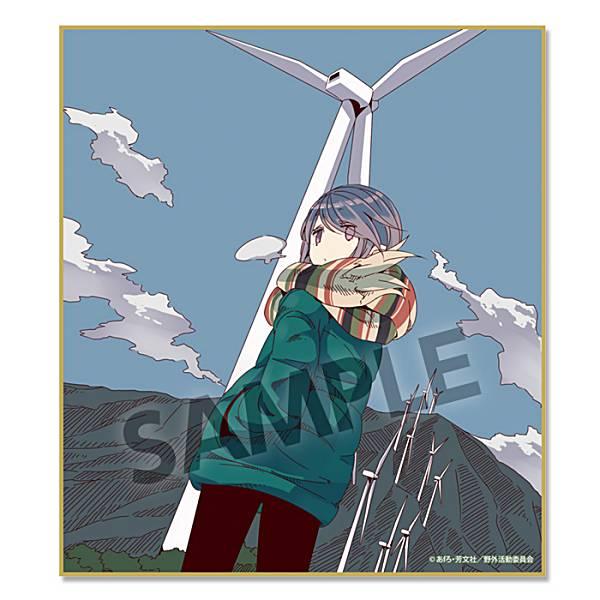 ゆるキャン△]ラバーマット（なでしこ＆リン／浴衣） △ トレーディングミニ色紙 原作版 志摩リン