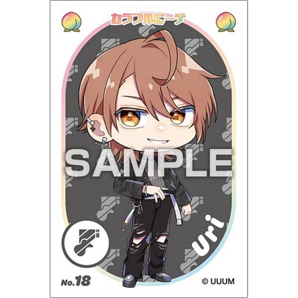 No.18 うり】カラフルピーチ ステッカーコレクションガム ※ステッカー