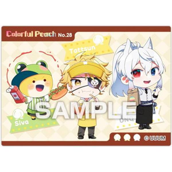 No.28 シヴァ＆たっつん＆どぬく(デフォルメ)】カラフルピーチ クリア
