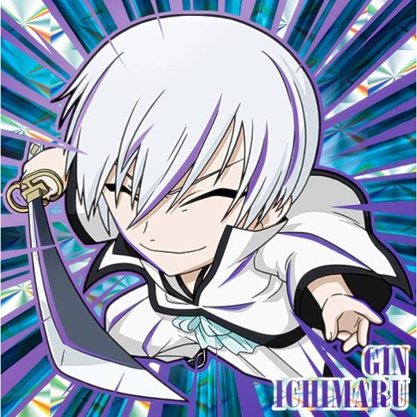 【[ホロ×箔押し] BL1-17 市丸ギン (BR 卍解レア) 】 にふぉるめーしょん BLEACHシールウエハース