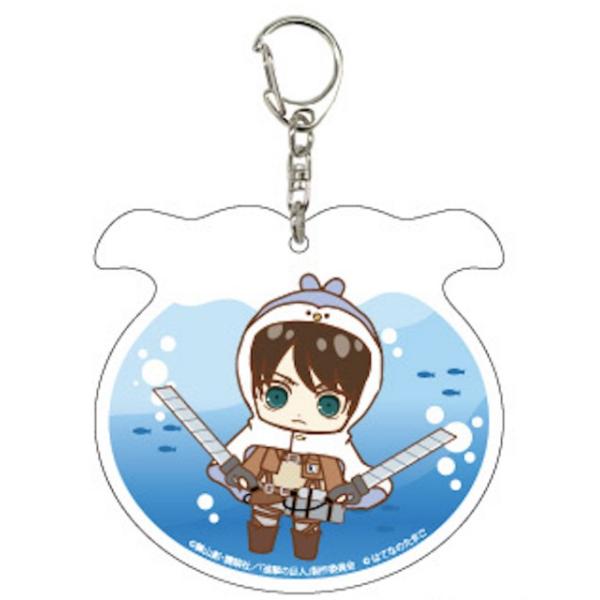進撃の巨人×空想水族館 アクリルキーチェーン【エレン(等身)】 進撃の