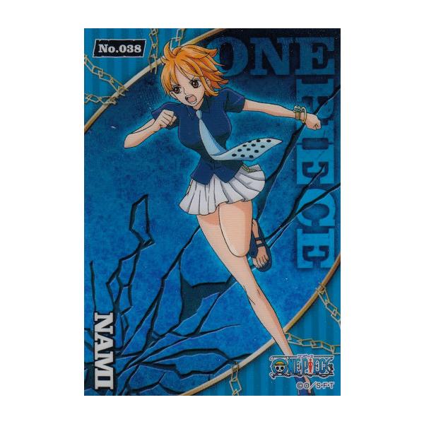 No.38 ナミ】 ワンピース クリアカードコレクションガム BLUE : トレカ