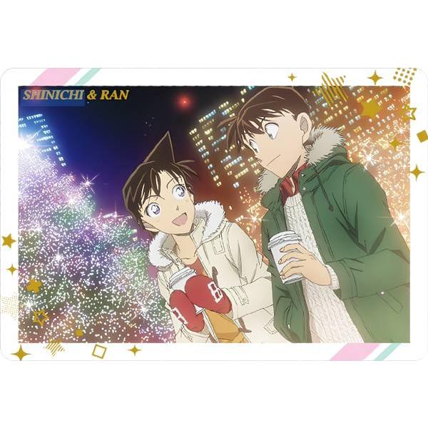 メタリックエンボス加工] V3-23 工藤新一＆毛利蘭 (ビジュアルカード