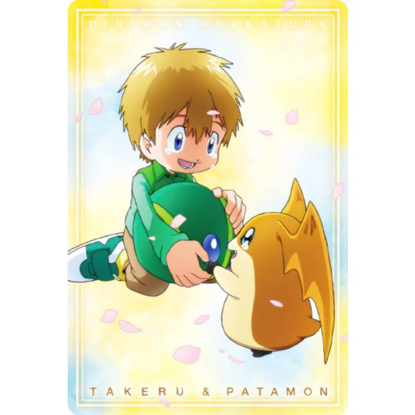 NO.7 高石タケル＆パタモン (ノーマル) 】 デジモン ビジュアルアート