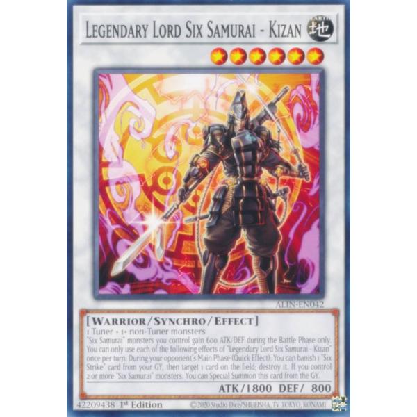 遊戯王 ALIN-EN042 真魔六武衆−キザン (英語版 1st Edition ノーマル 