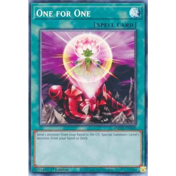 遊戯王 AMDE-EN040 ワン・フォー・ワン One for (英語版 1st Edition