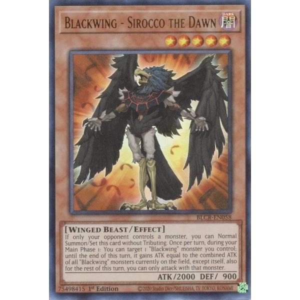 遊戯王 BLCR-EN058 BF−暁のシロッコ Blackwing - Sirocco the Dawn