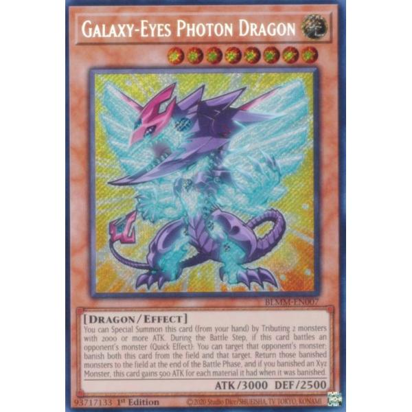 遊戯王 BLMM-EN007 銀河眼の光子竜 (英語版 1st Edition シークレット