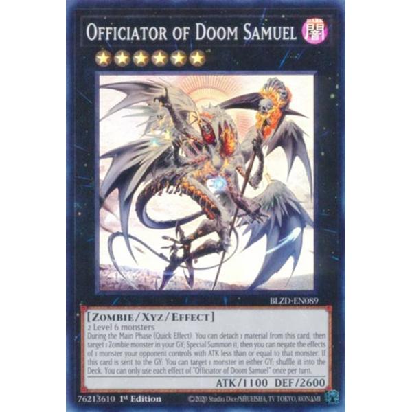 遊戯王 BLZD-EN089 Officiator of Doom Samuel (英語版 1st Edition
