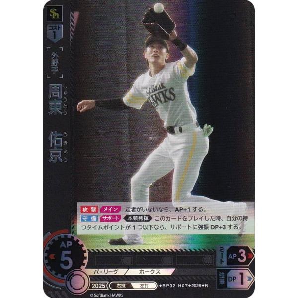 ドリームオーダー BP02-H07 周東 佑京 福岡ソフトバンクホークス (R
