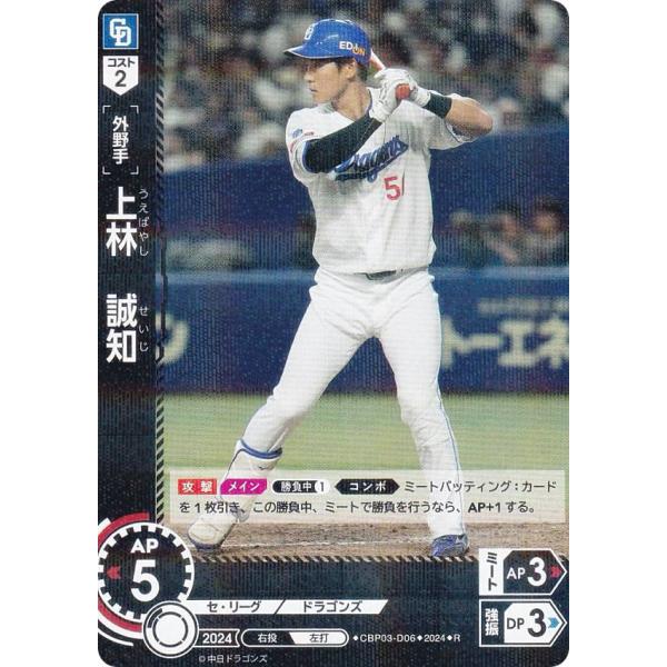 ドリームオーダー CBP03-D06 上林 誠知 中日ドラゴンズ (R レア) セ