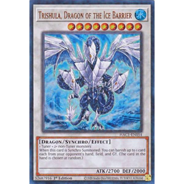 遊戯王 HAC1-EN054 氷結界の龍 トリシューラ Trishula, Dragon of the