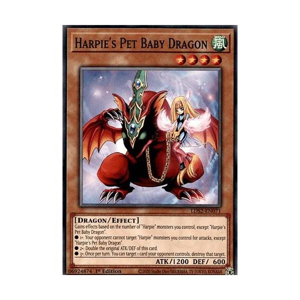 遊戯王 LDS2-EN071 ハーピィズペット仔竜 Harpie's Pet Baby