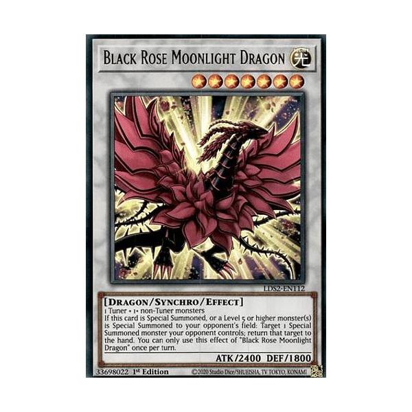 青文字] 遊戯王 LDS2-EN112 月華竜 ブラック・ローズ Black Rose