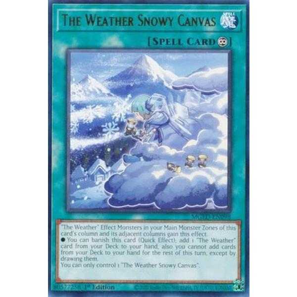 雪雨ページ 雪雨ページ 遊戯王 MGED-EN098 雪の天気模様 The Weather Snowy Canvas