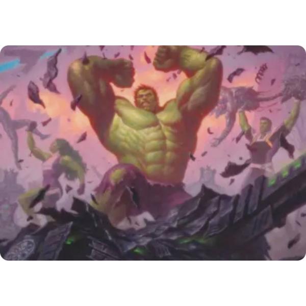 マジックザギャザリング MSH JP 10/45 ハルクスマッシュ！ (日本語版 アート・カード) マーベル スーパー・ヒーローズ (MTG)