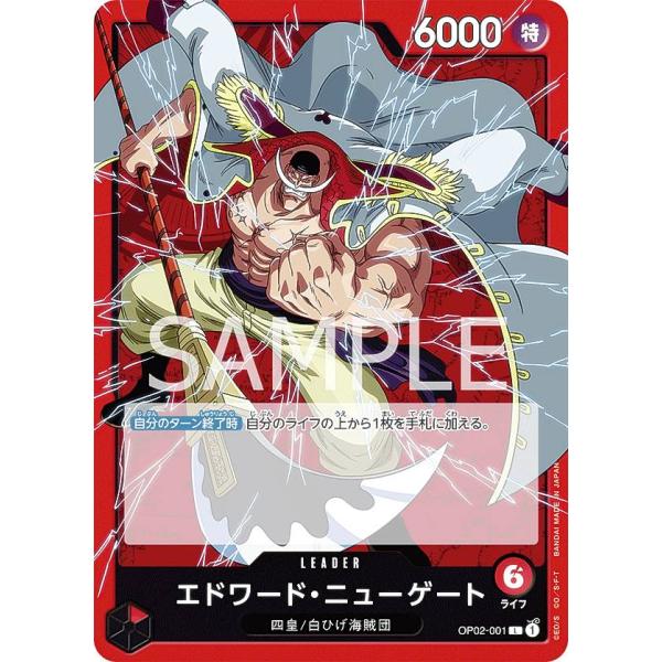 ONE PIECE - 【PSA10】エドワード・ニューゲート L OP02-001 PSA 10 Edward Newgate OP02-001 Leader ALT ART ONE PIECE Card