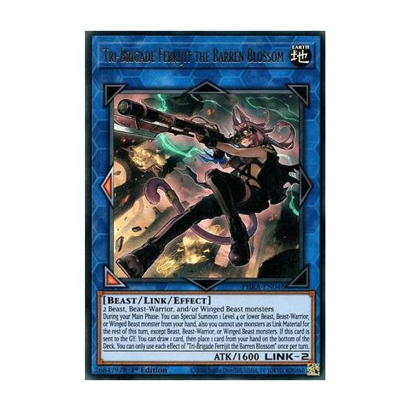 遊戯王 PHRA-EN046 鉄獣戦線 徒花のフェリジット Tri-Brigade Ferrijit