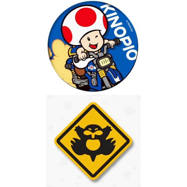 11.キノピオ B/ステッカー：1枚】マリオカート ワールド キャラ