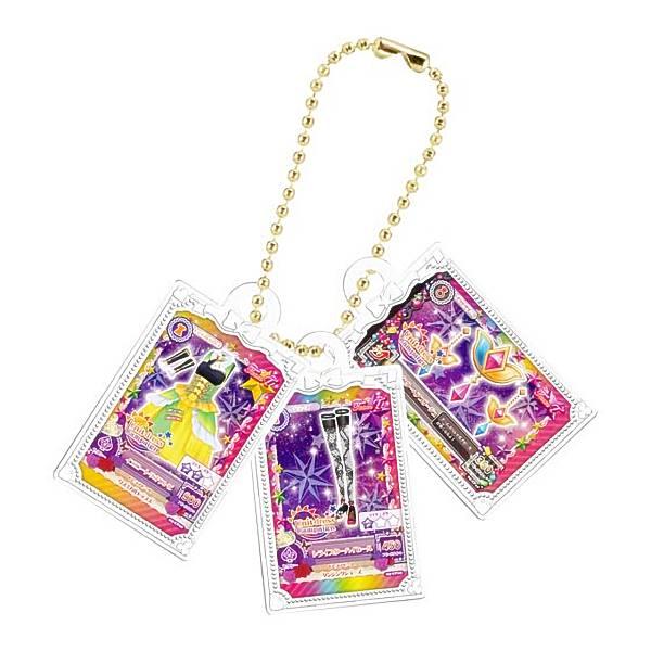 C賞 アイカツ！カードミニチュアチャーム(イエロートリオコーデ