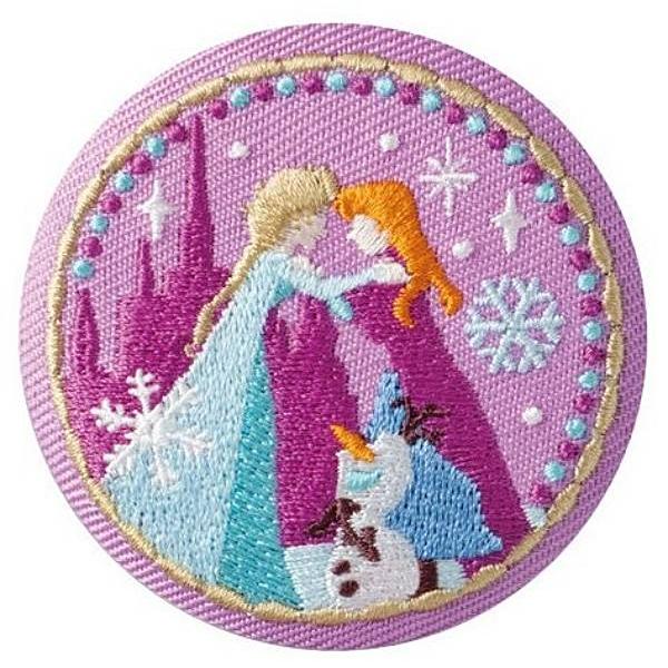 6.アナと雪の女王】Disney Characters 刺繍缶バッジビスケット2 ※缶