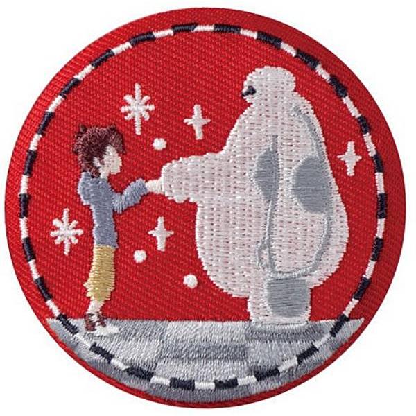 10.ベイマックス】Disney Characters 刺繍缶バッジビスケット2 ※缶