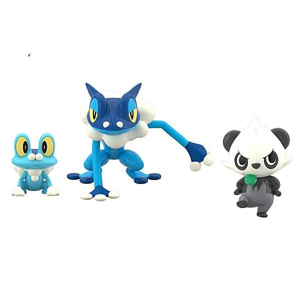 ポケモン　ゲッコウガ　ゲコガシラ　ケロマツ　フィギュア　ライト ポケットモンスター 立体ポケモン図鑑XY02 ケロマツ進化セット