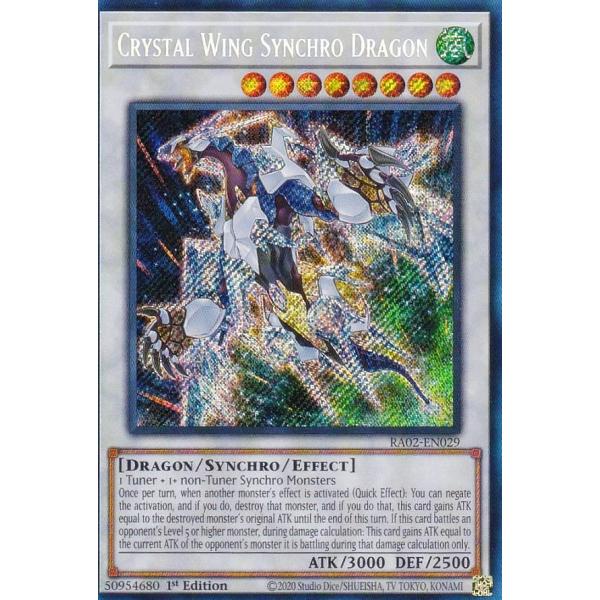 遊戯王 RA02-EN029 クリスタルウィング・シンクロ・ドラゴン (英語版