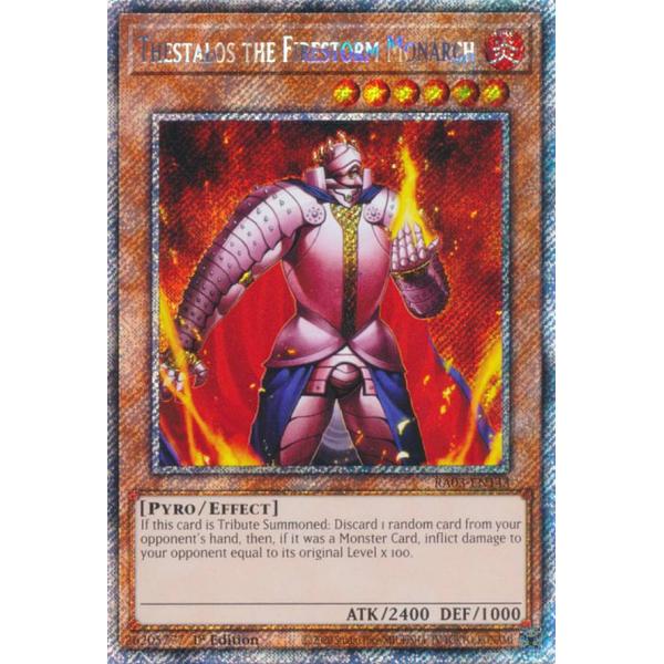 遊戯王 RA03-EN143 炎帝テスタロス (英語版 1st Edition プラチナ