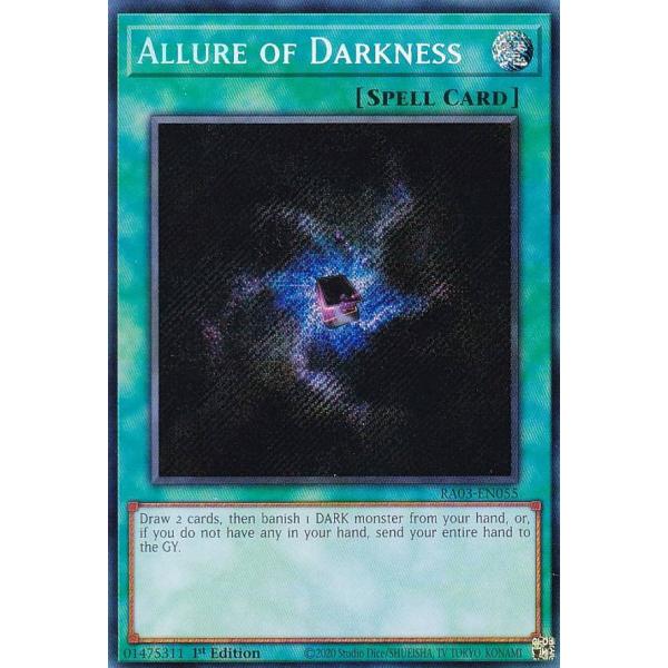 遊戯王 RA03-EN055 闇の誘惑 (英語版 1st Edition シークレットレア
