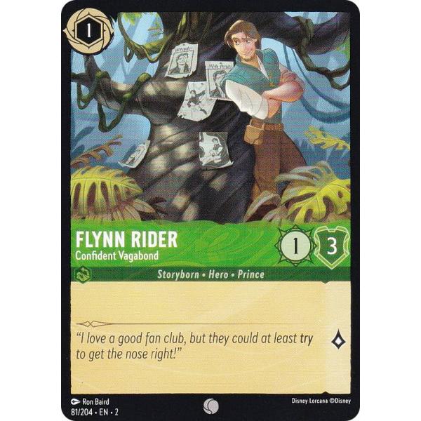 ディズニー ロルカナ 81/204・EN・2 Flynn Rider - Confident