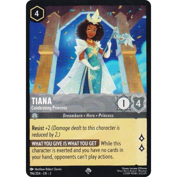 ディズニー ロルカナ 196/204・EN・2 Tiana - Celebrating Princess