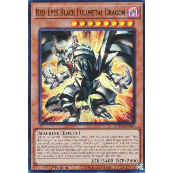 遊戯王 ROTA-EN005 レッドアイズ・ブラックフルメタルドラゴン (英語版