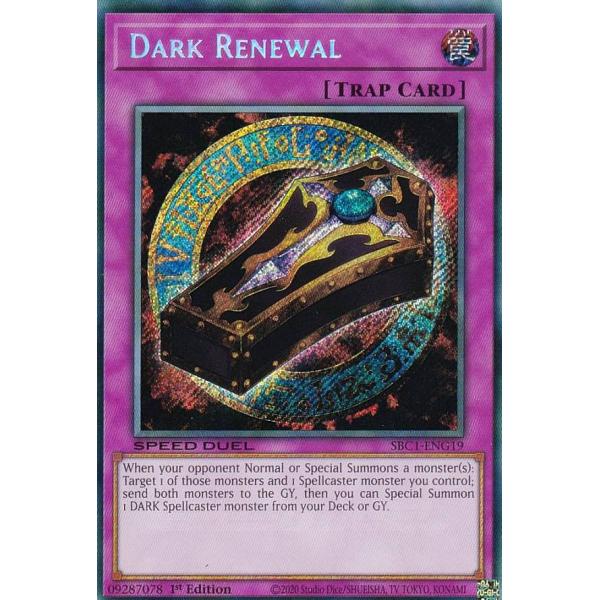 遊戯王 SBC1-ENG19 黒魔族復活の棺 Dark Renewal (英語版 1st Edition シークレットレア) Speed Duel：Streets of Battle City