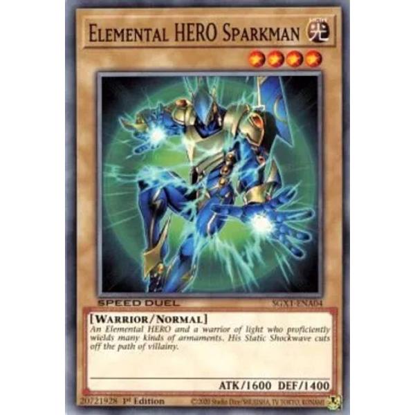 Yu-Gi-Oh! GX E-HEROスパークマン 遊戯王 SGX1-ENA04 E・HERO スパークマン Elemental HERO