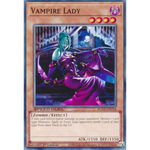 遊戯王 SGX3-ENC04 ヴァンパイア・レディ Vampire Lady (英語版 1st