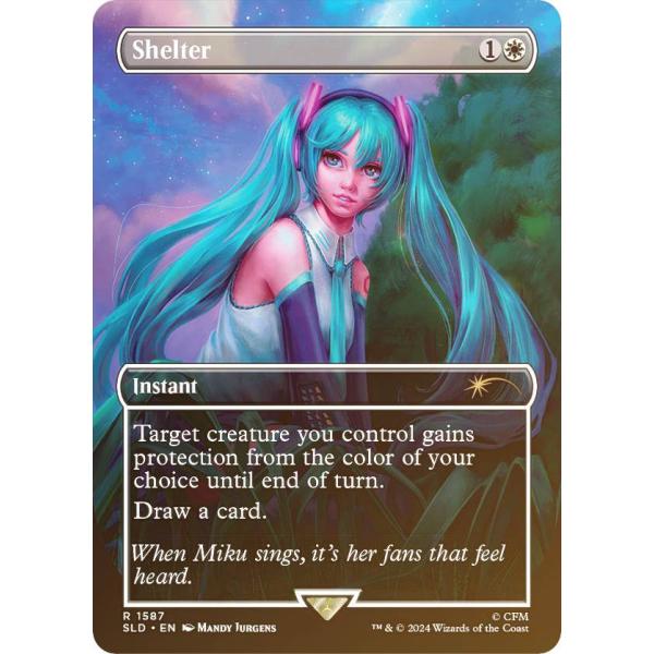 FOIL】マジックザギャザリング SLD JP 1587 避難 (英語版 レア) Secret