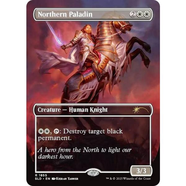 マジック：ザ・ギャザリング mtg ボーダーレス版】マジックザギャザリング SLD EN 1855 北の聖騎士