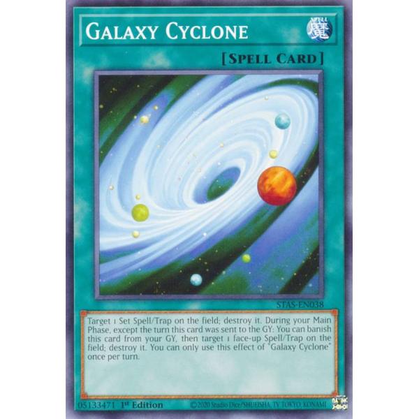 遊戯王 STAS-EN038 ギャラクシー・サイクロン Galaxy Cyclone (英語版
