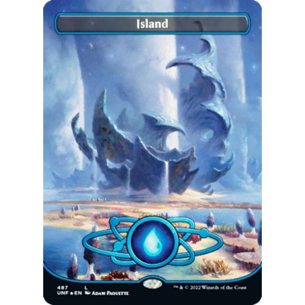 ギャラクシー・FOIL】マジックザギャザリング UNF EN 487 Island (英語