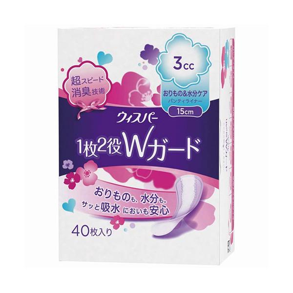 Ay64 P G ウィスパー 1枚2役wガード 女性用 吸水ケア 3cc 40枚入 15cm リードオンライン 通販 Yahoo ショッピング